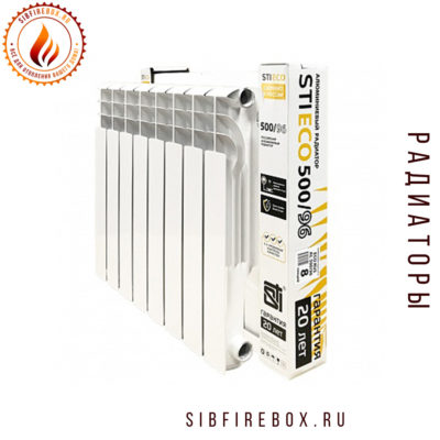 Радиатор алюминиевый STI ECO RUS AL 500/96 8 сек.