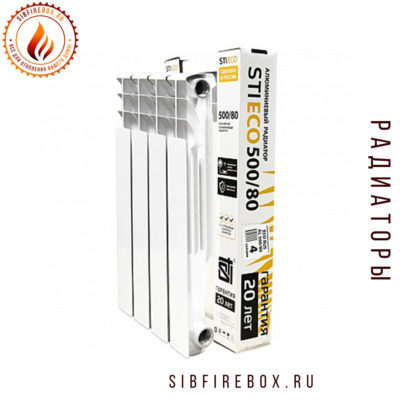 Радиатор алюминиевый STI ECO RUS AL 500/80 4 сек.