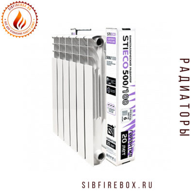 Радиатор биметаллический STI ECO RUS BM 500/100 6 сек.