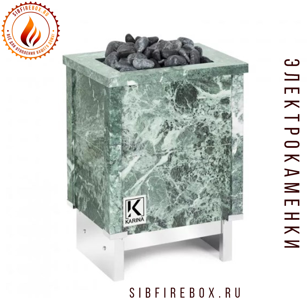 Купить Электрокаменка KARINA Quadro 9 mini Змеевик в Новосибирске! |  Sibfirebox.ru