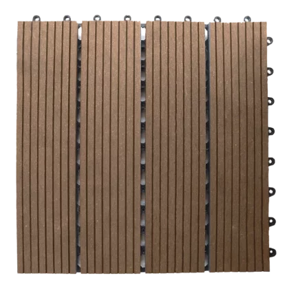 Террасная плитка Vandek ДПК Original Velvet Коричневый (300х300 мм.) Cm Decking