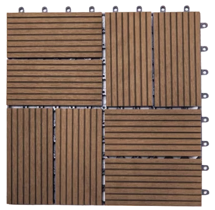 Террасная плитка Vandek ДПК Special Velvet Коричневый (300х300 мм.) Cm Decking